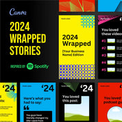 2024 Spotify Wrapped Templates (Canva)