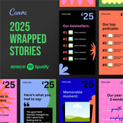 2025 Spotify Wrapped Templates (Canva)