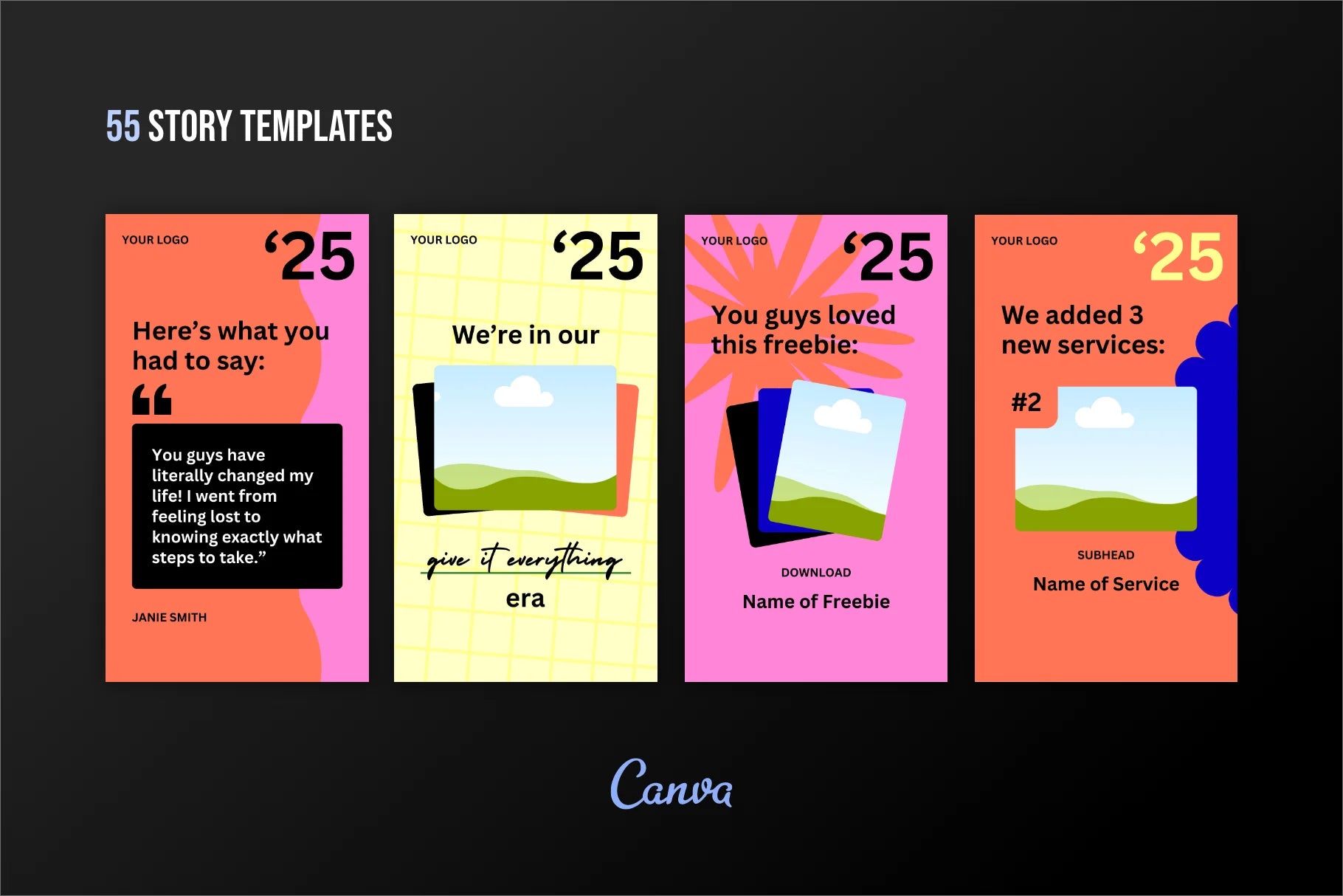 2025 Spotify Wrapped Templates (Canva)