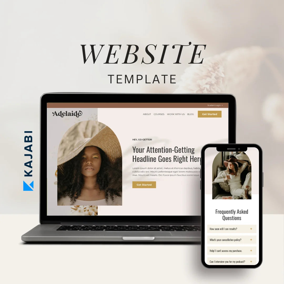 Adelaide - Kajabi Website Template