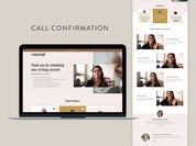 Kajabi sales funnel template bundle for online course creators, online educators, coaches, consultants, digital product sellers, and more. This template is customizable for your brand. Includes sales page, opt-in page, waitlist, and thank you page.