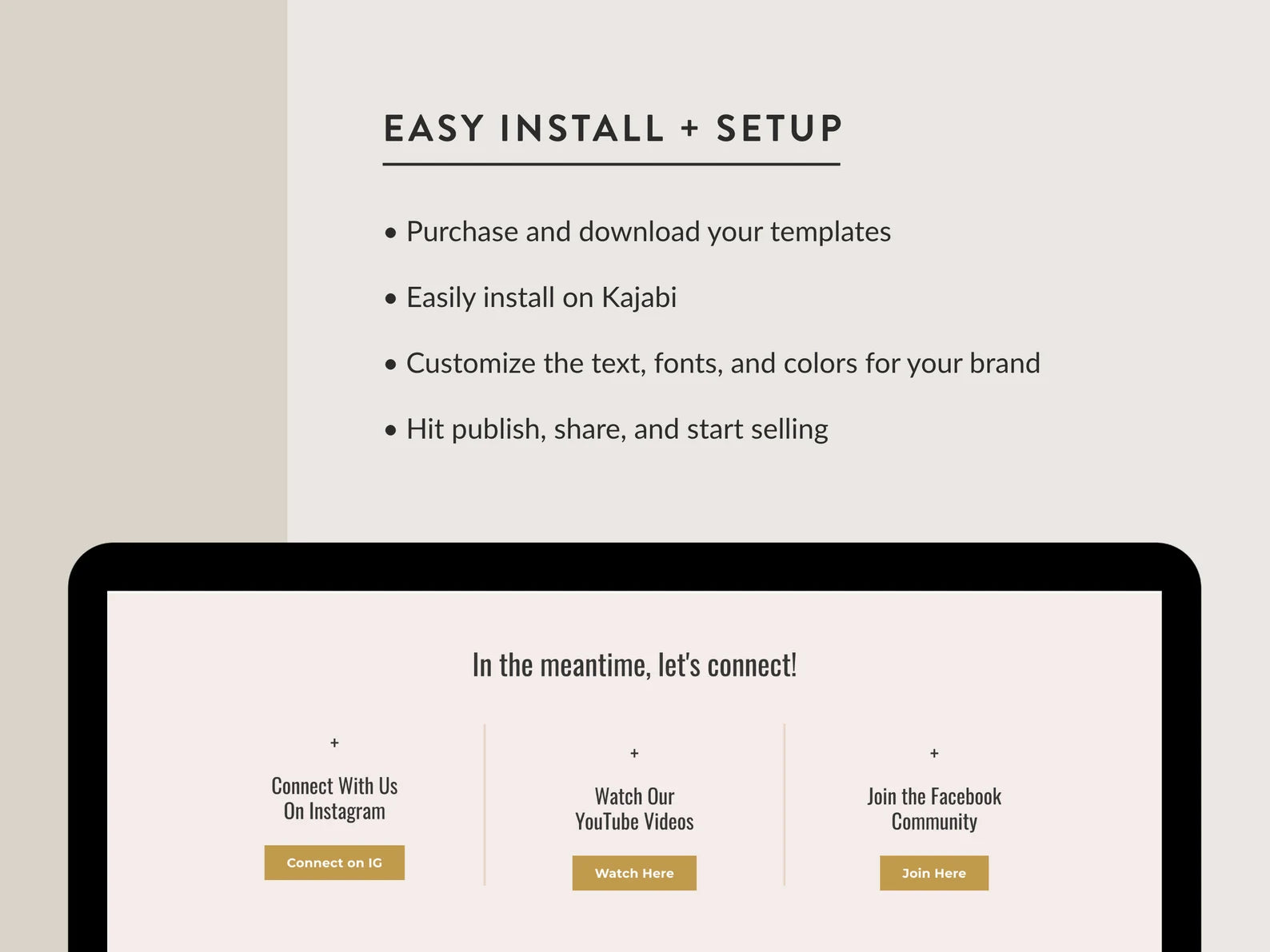 Adelaide - Kajabi Waitlist Page Template