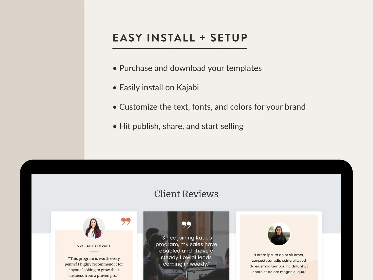 Bryn Lizzie - Kajabi Call Confirmation Page Template