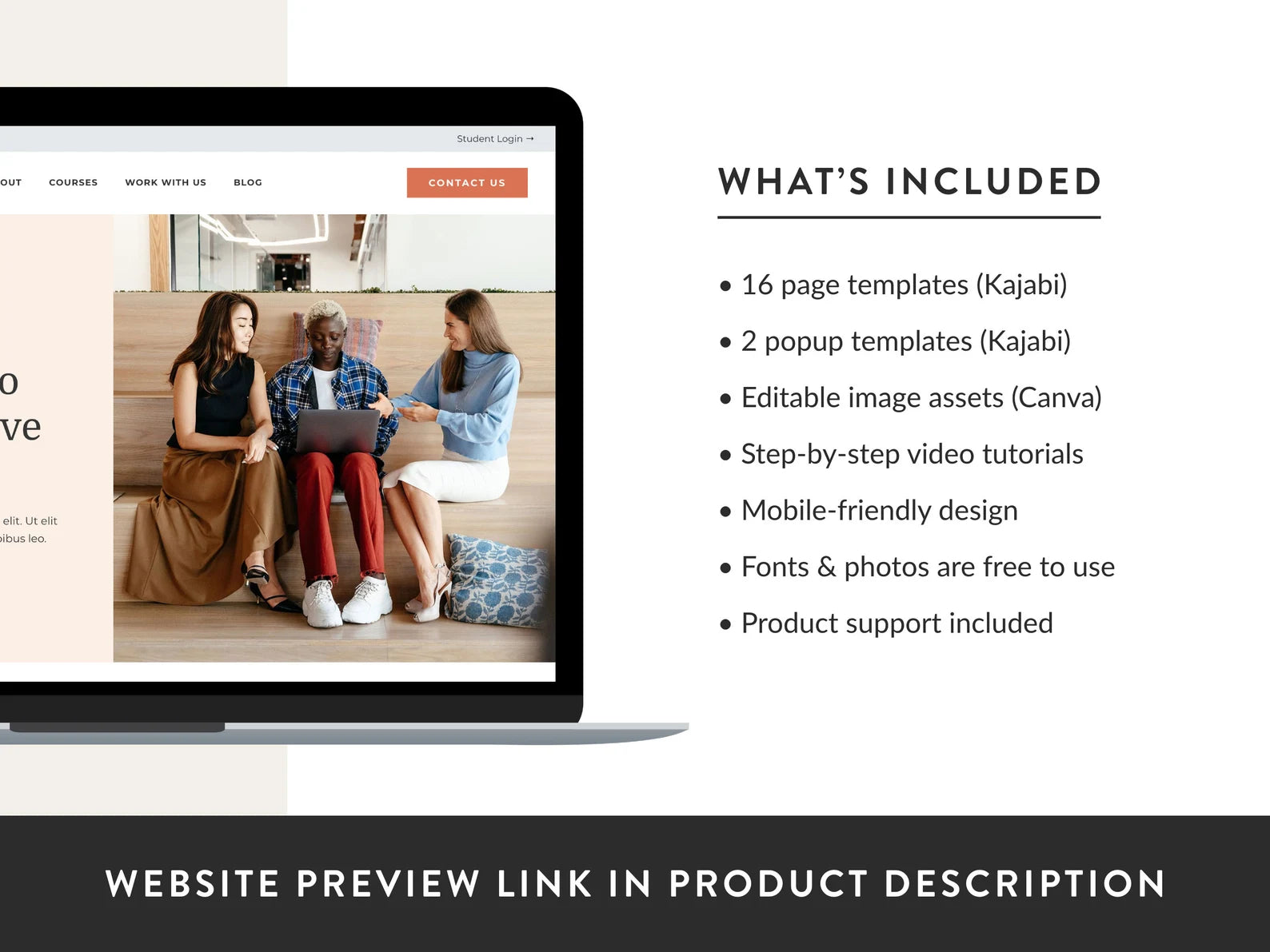 Bryn Lizzie  -  Kajabi Website Template