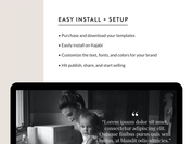 Kajabi sales page template for online course creators, online educators, coaches, consultants, digital product sellers, and more. This template is customizable for your brand. Get the matching opt-in page, waitlist, website, and course theme.