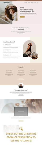 Adelaide - Kajabi Sales Page Template