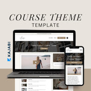 Create a branded course experience with this gorgeous, customizable Kajabi course theme. Save so much time and money with this done-for-you Kajabi product template design. This product theme will instill trust in your course students.