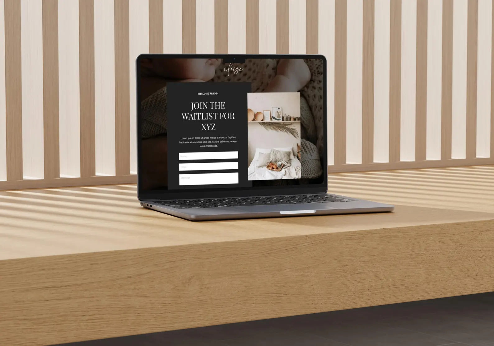 Eloise - Kajabi Waitlist Page Template