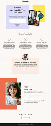 Leila Gray - Kajabi Opt-In Page Template