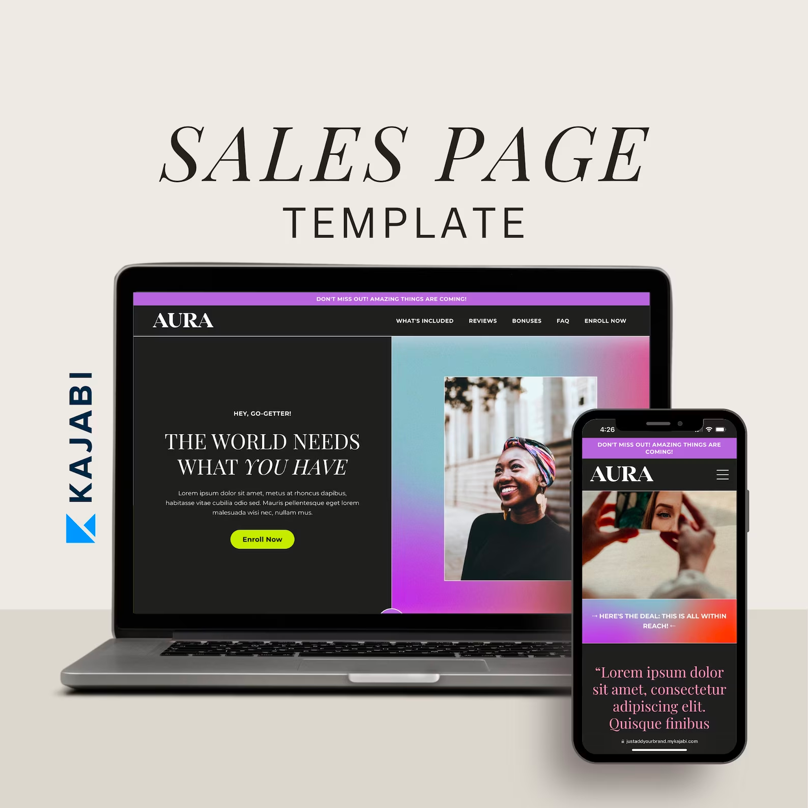 Aura Kajabi Sales Funnel Bundle